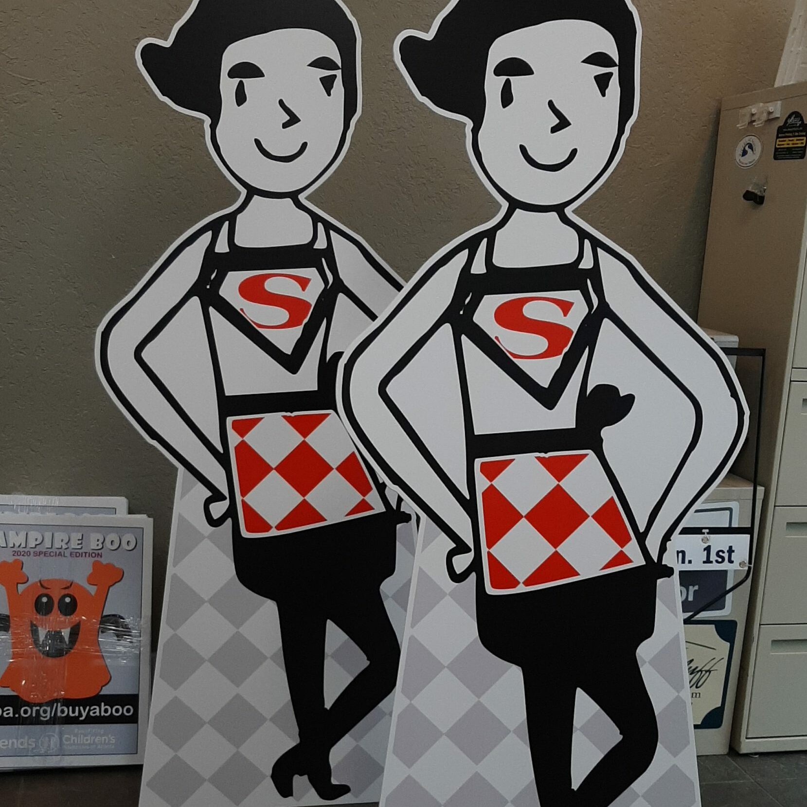 Cartoon Cutouts Event Signs